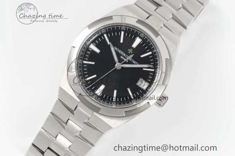 Overseas 4500V SS ZF 1:1 Best Edition Black Dial on SS Bracelet A5100