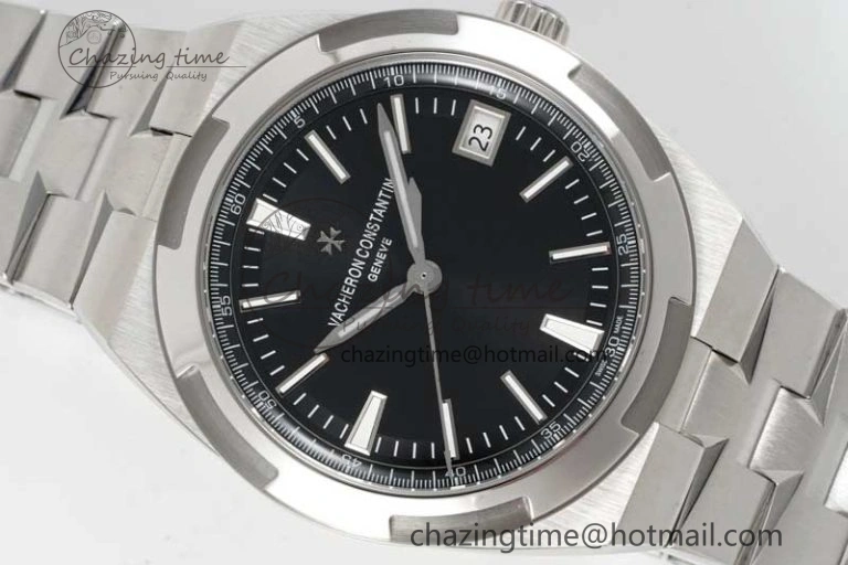 Overseas 4500V SS ZF 1:1 Best Edition Black Dial on SS Bracelet A5100