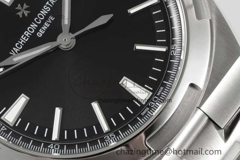 Overseas 4500V SS ZF 1:1 Best Edition Black Dial on SS Bracelet A5100