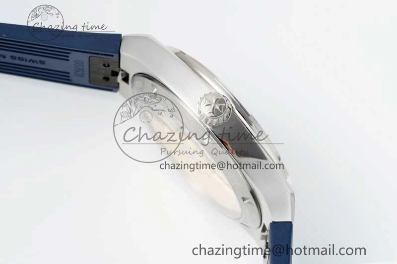 Overseas 4500V SS ZF 1:1 Best Edition Blue Dial on Blue Rubber Strap A5100