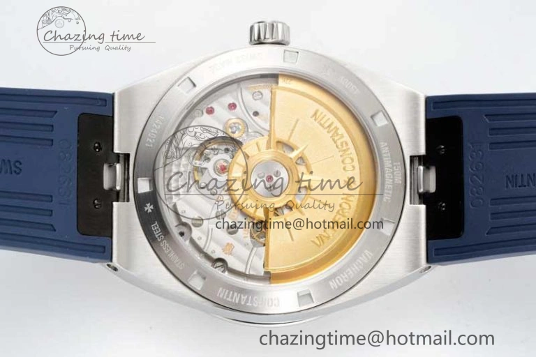Overseas 4500V SS ZF 1:1 Best Edition Blue Dial on Blue Rubber Strap A5100