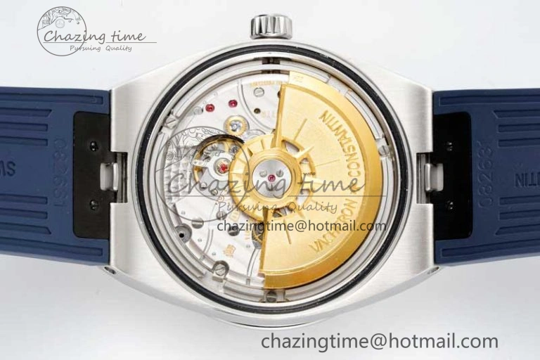 Overseas 4500V SS ZF 1:1 Best Edition Blue Dial on Blue Rubber Strap A5100