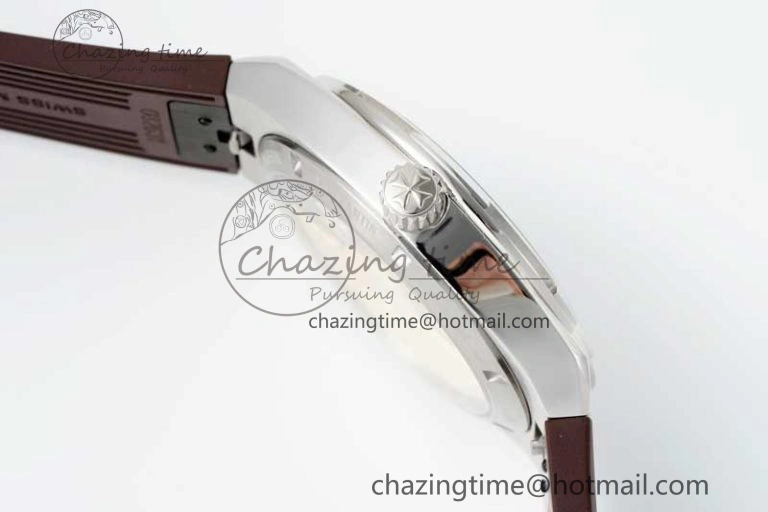 Overseas 4500V SS ZF 1:1 Best Edition Brown Dial on Brown Rubber Strap A5100