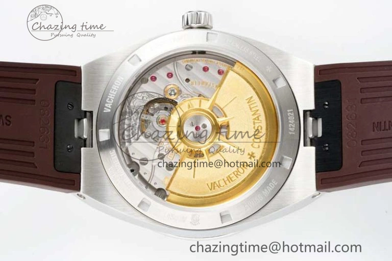 Overseas 4500V SS ZF 1:1 Best Edition Brown Dial on Brown Rubber Strap A5100
