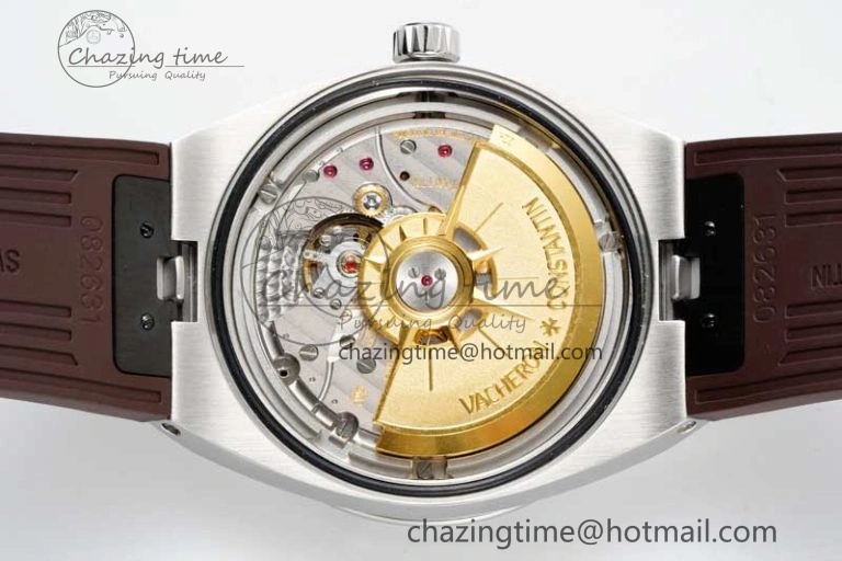 Overseas 4500V SS ZF 1:1 Best Edition Brown Dial on Brown Rubber Strap A5100