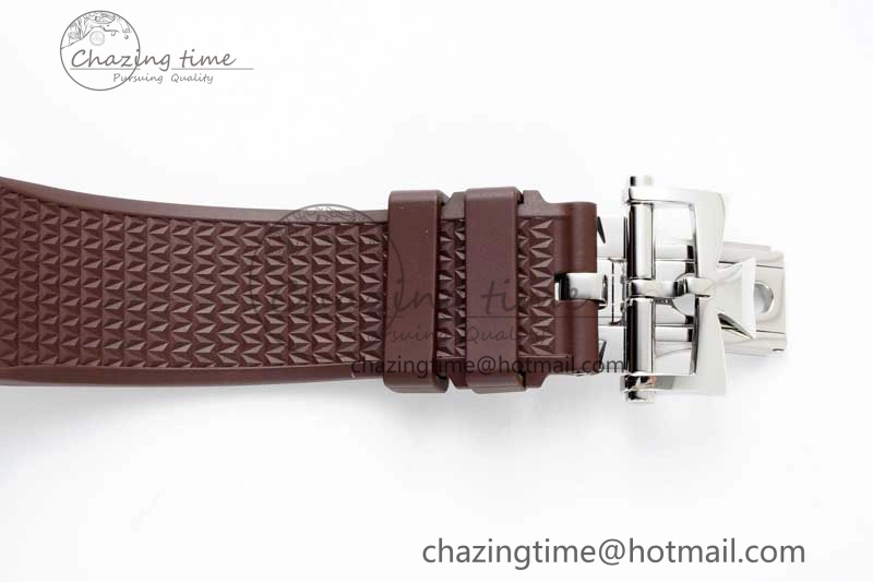 Overseas 4500V SS ZF 1:1 Best Edition Brown Dial on Brown Rubber Strap A5100
