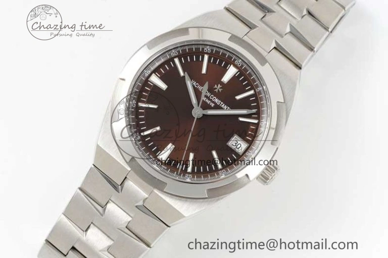 Overseas 4500V SS ZF 1:1 Best Edition Brown Dial on SS Bracelet A5100