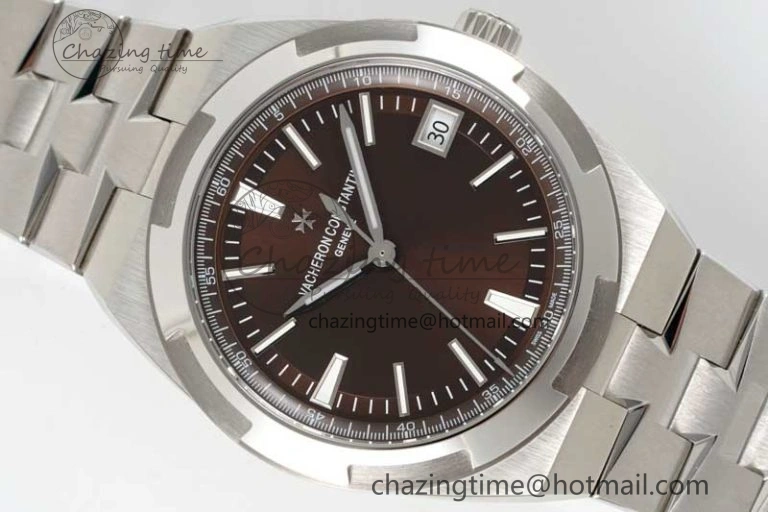 Overseas 4500V SS ZF 1:1 Best Edition Brown Dial on SS Bracelet A5100