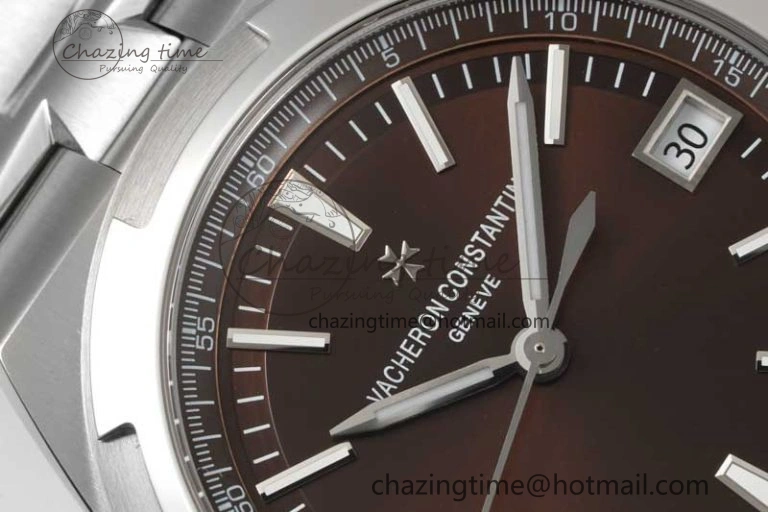 Overseas 4500V SS ZF 1:1 Best Edition Brown Dial on SS Bracelet A5100