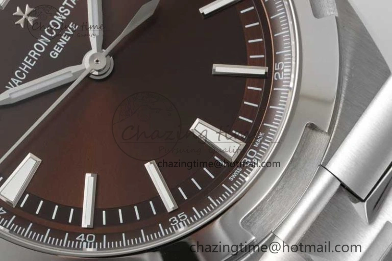 Overseas 4500V SS ZF 1:1 Best Edition Brown Dial on SS Bracelet A5100
