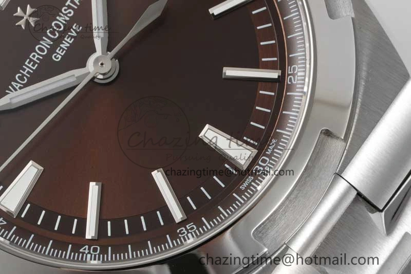 Overseas 4500V SS ZF 1:1 Best Edition Brown Dial on SS Bracelet A5100