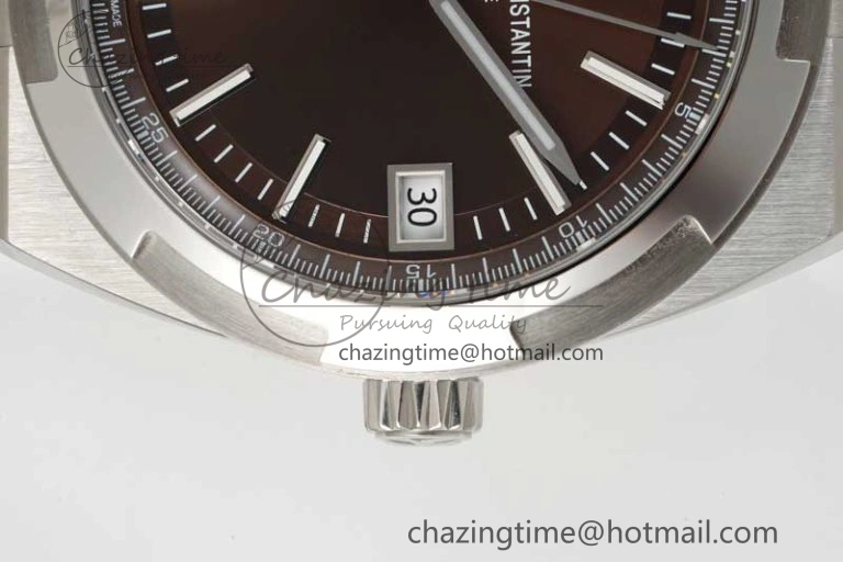 Overseas 4500V SS ZF 1:1 Best Edition Brown Dial on SS Bracelet A5100