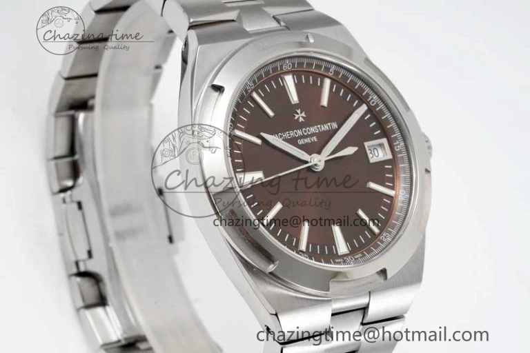 Overseas 4500V SS ZF 1:1 Best Edition Brown Dial on SS Bracelet A5100