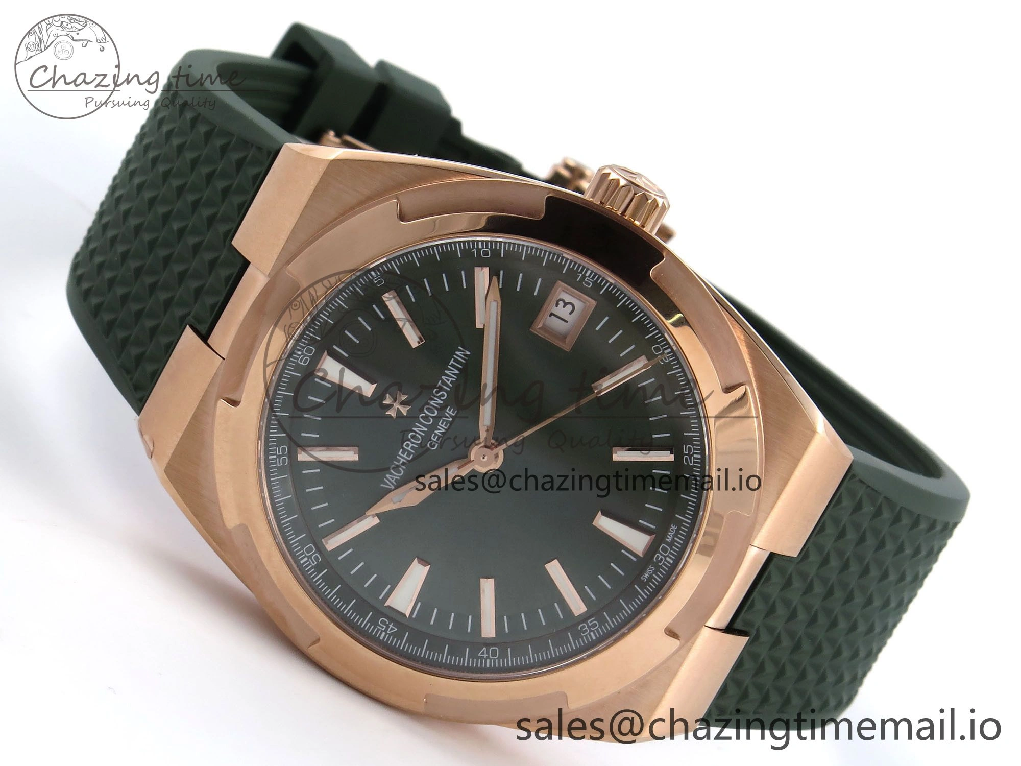 Overseas 4520V RG 8F Best Edition Green Dial On Green Rubber Strap A5100