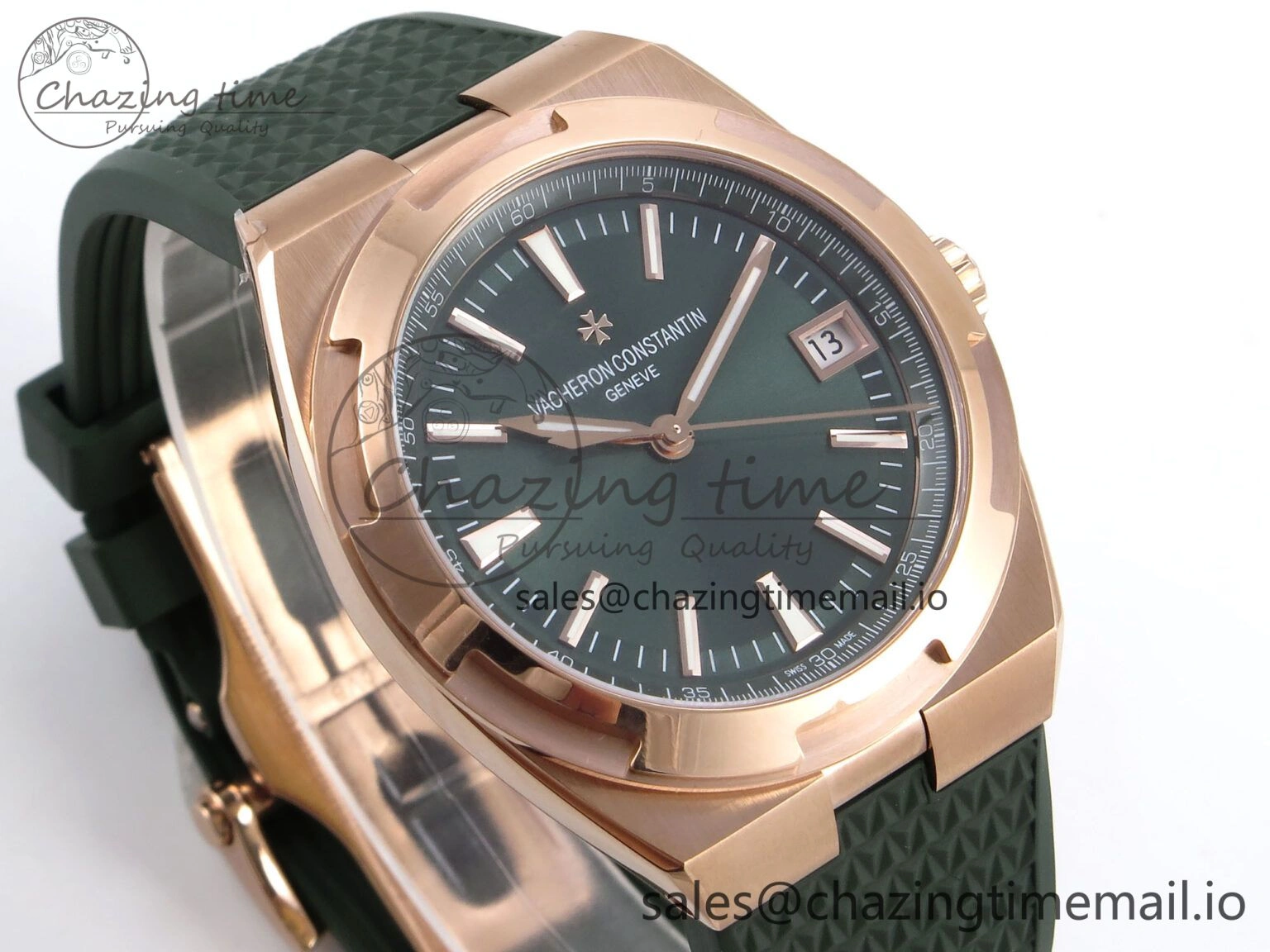 Overseas 4520V RG 8F Best Edition Green Dial On Green Rubber Strap A5100