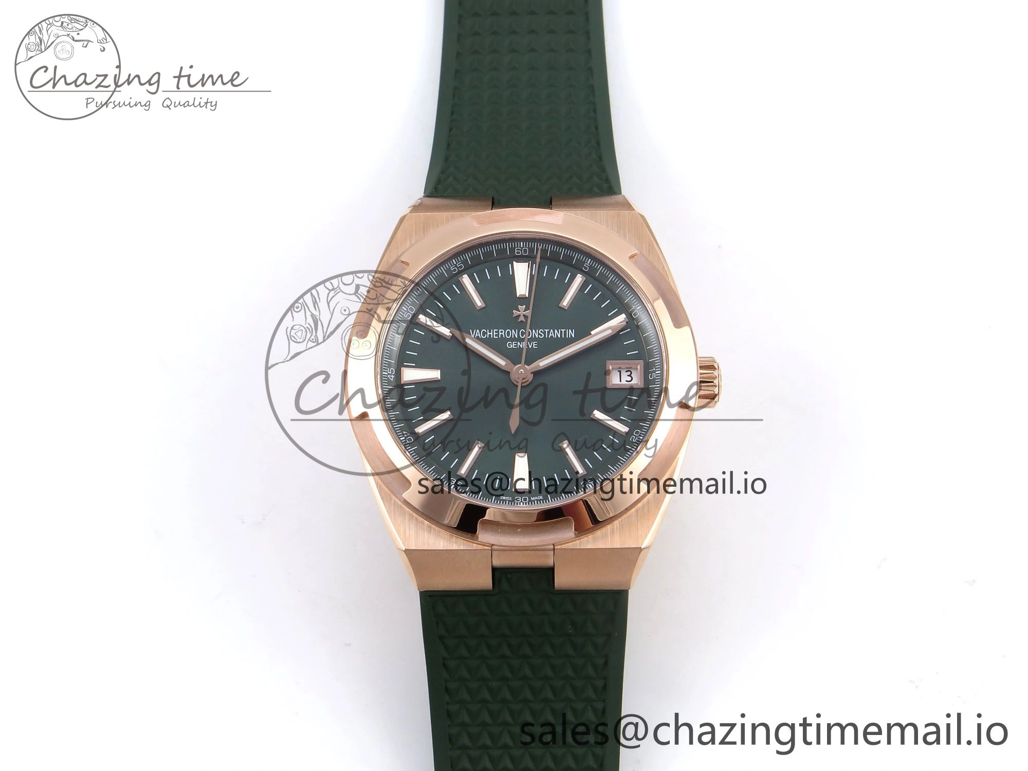 Overseas 4520V RG 8F Best Edition Green Dial On Green Rubber Strap A5100