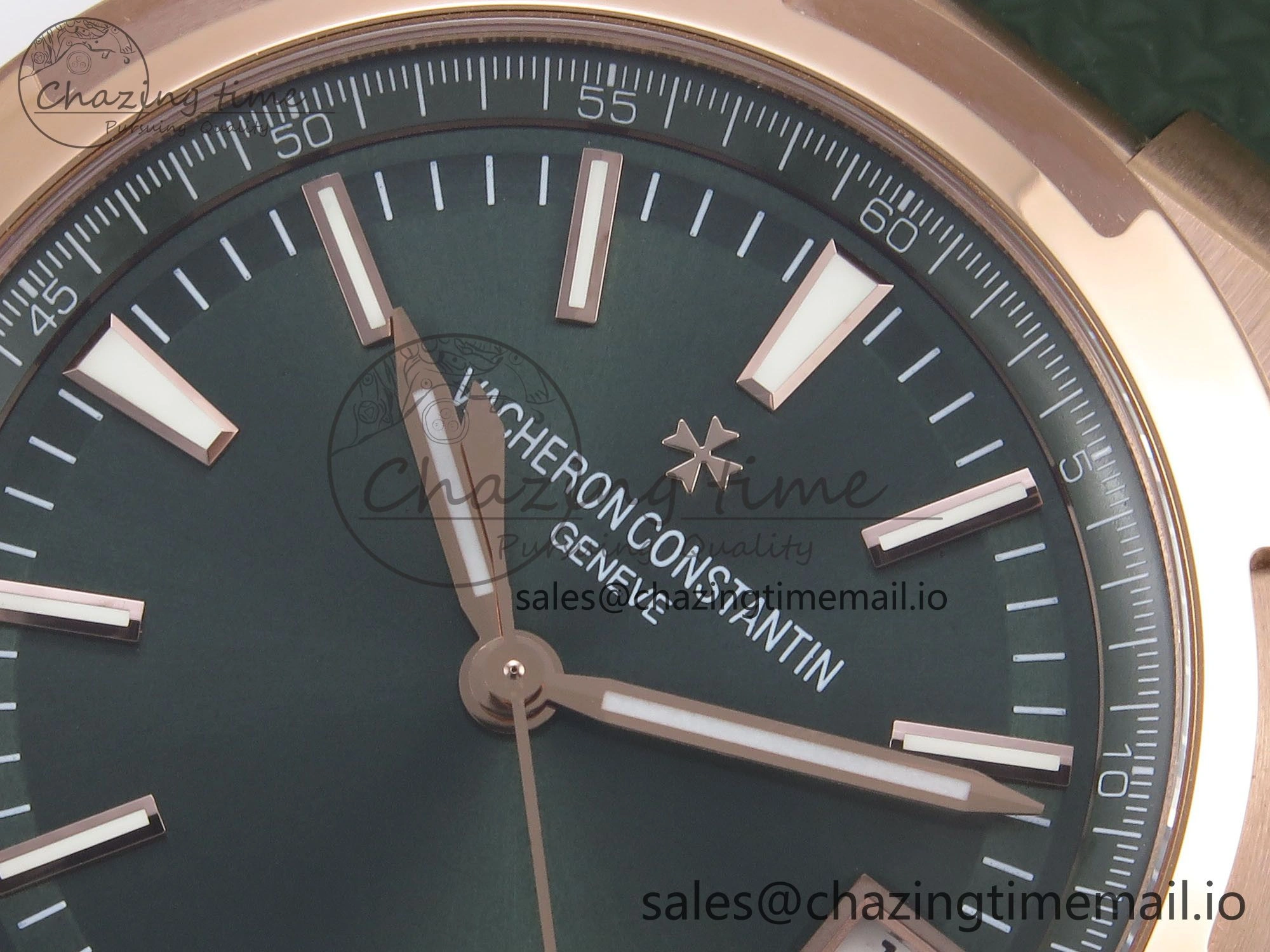 Overseas 4520V RG 8F Best Edition Green Dial On Green Rubber Strap A5100