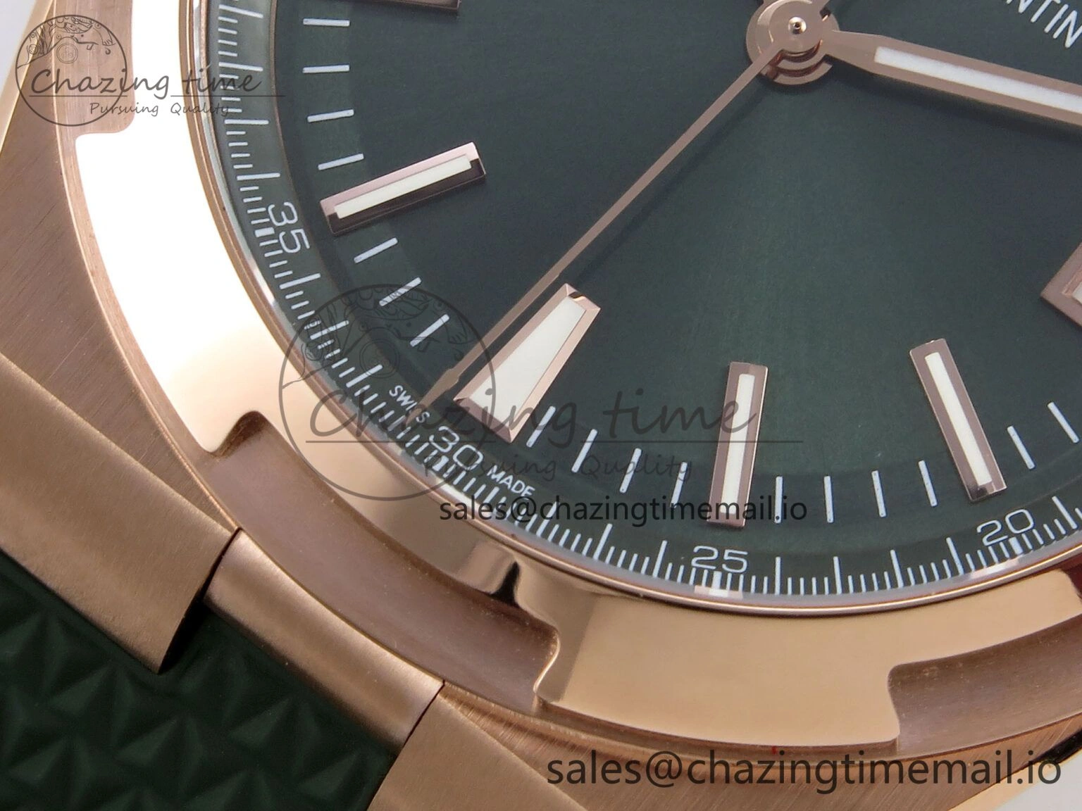 Overseas 4520V RG 8F Best Edition Green Dial On Green Rubber Strap A5100