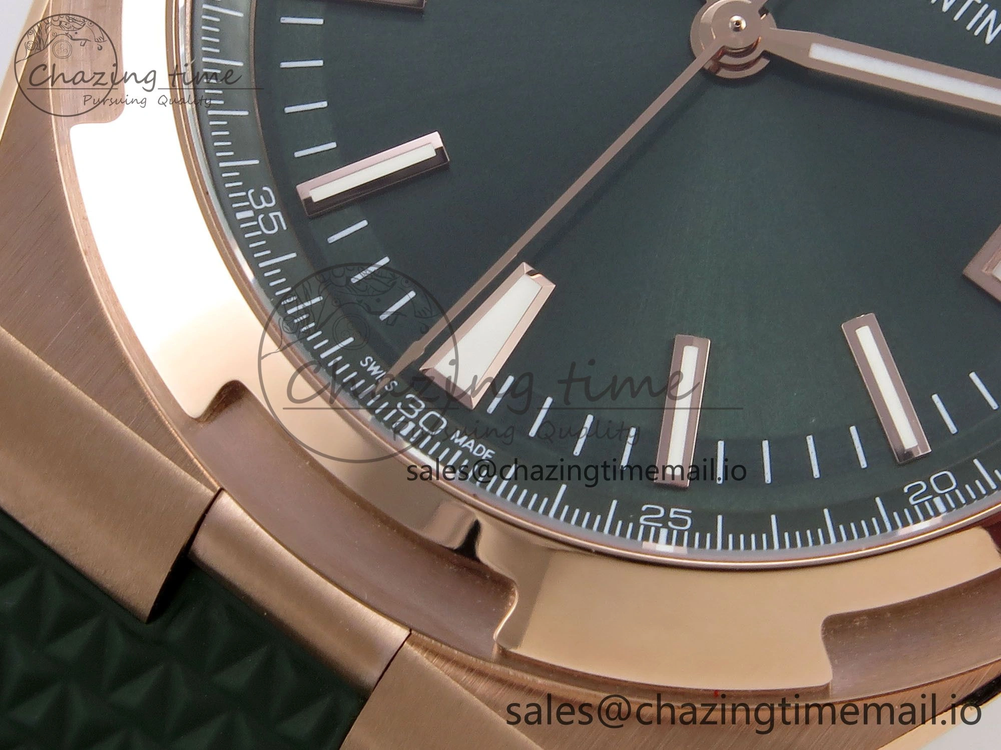 Overseas 4520V RG 8F Best Edition Green Dial On Green Rubber Strap A5100