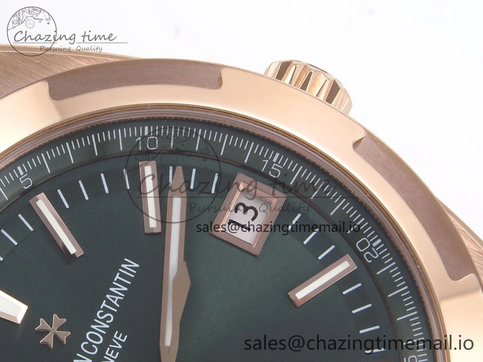 Overseas 4520V RG 8F Best Edition Green Dial On Green Rubber Strap A5100