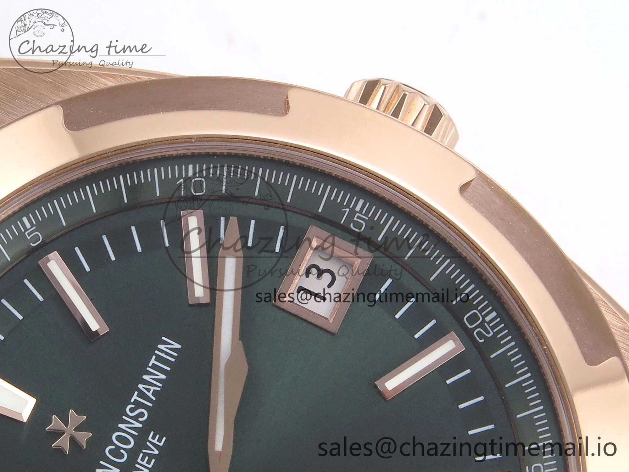 Overseas 4520V RG 8F Best Edition Green Dial On Green Rubber Strap A5100