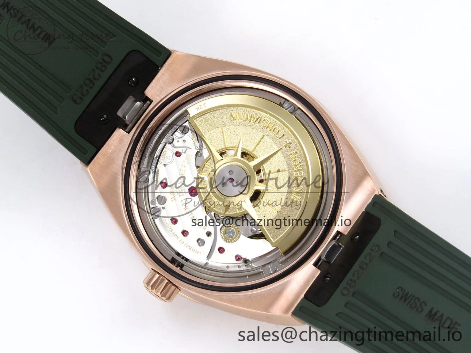 Overseas 4520V RG 8F Best Edition Green Dial On Green Rubber Strap A5100