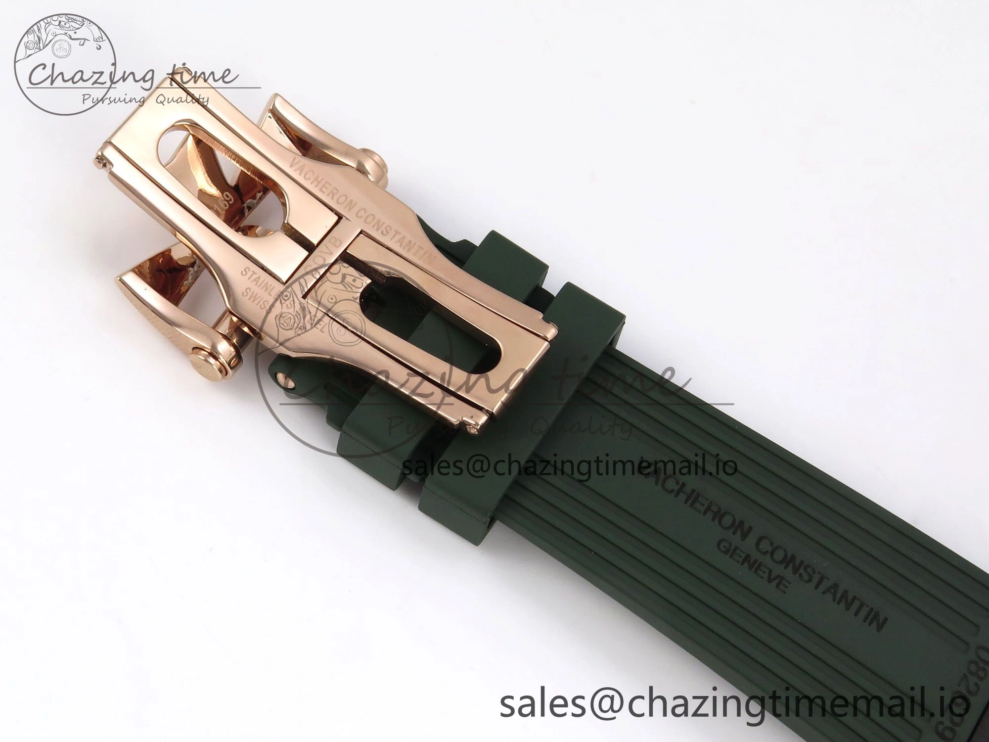 Overseas 4520V RG 8F Best Edition Green Dial On Green Rubber Strap A5100