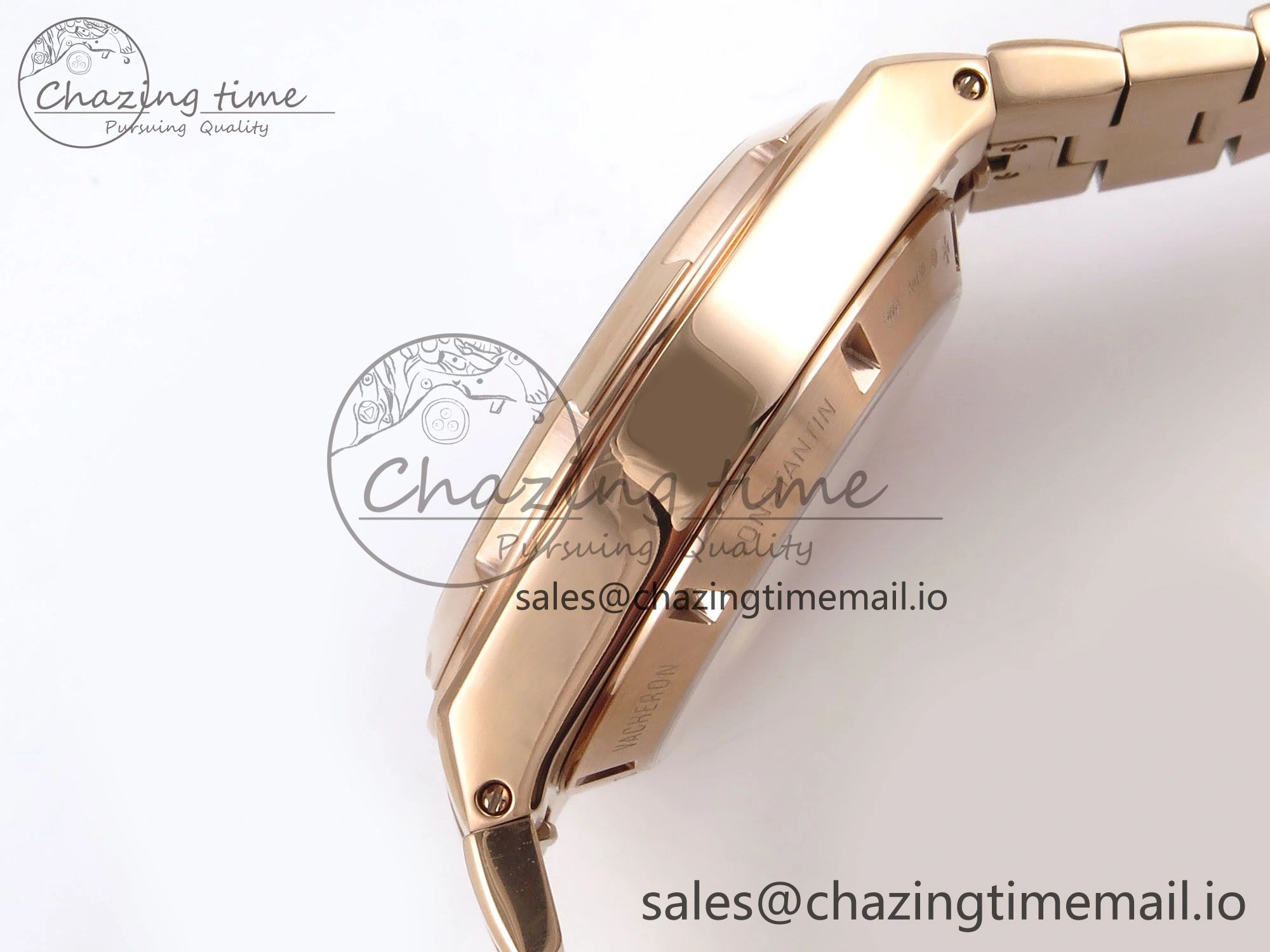 Overseas 4520V RG 8F Best Edition Green Dial On RG Bracelet A7750 Modified to A5200