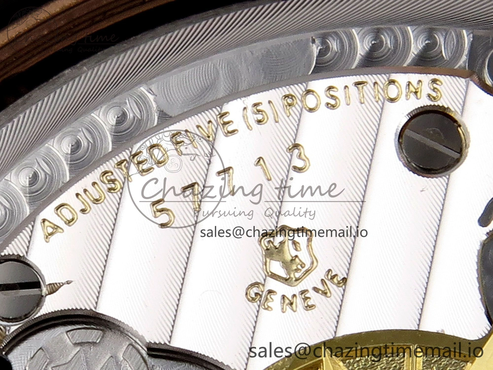 Overseas 4520V RG 8F Best Edition Green Dial On RG Bracelet A7750 Modified to A5200