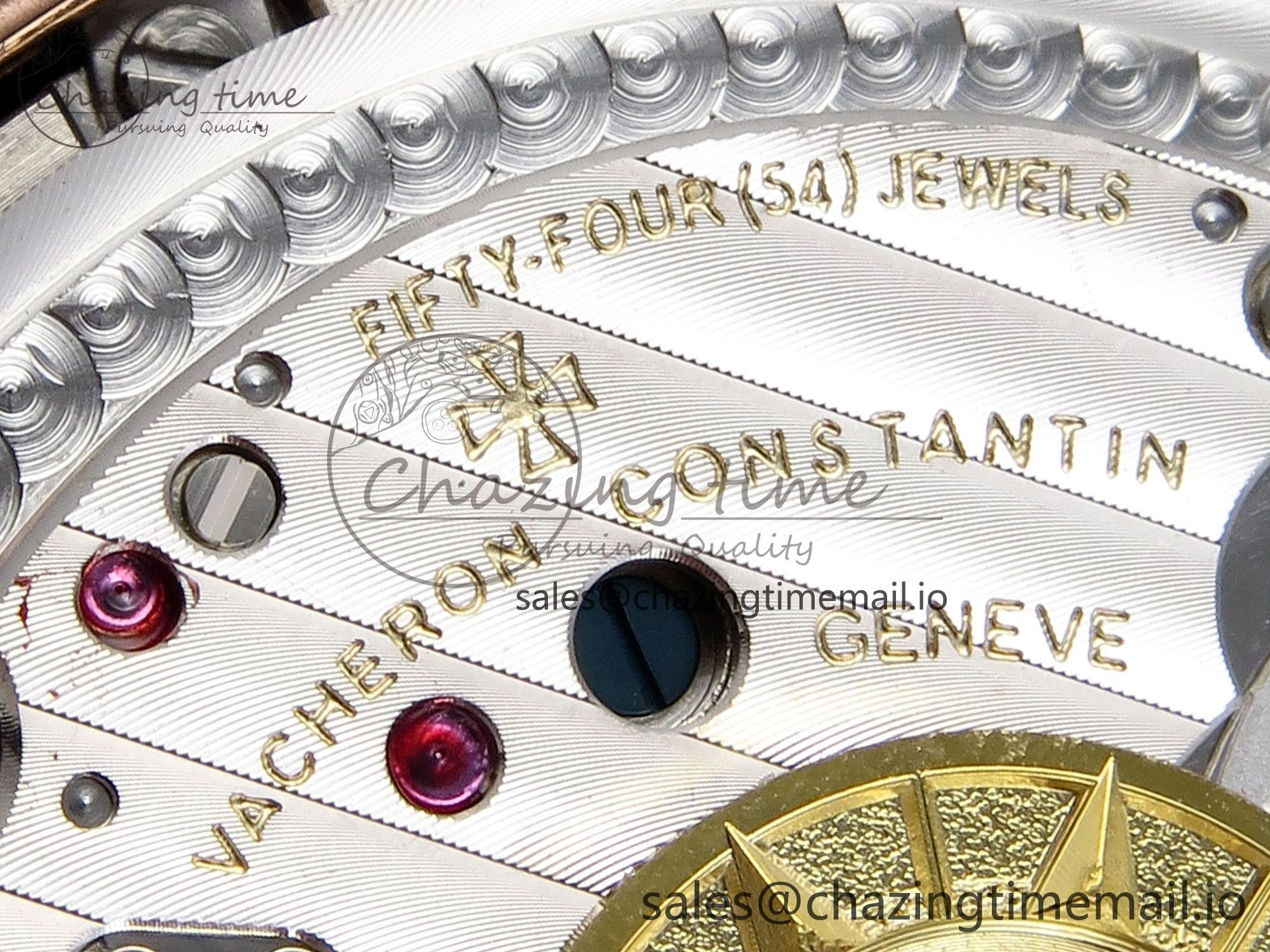 Overseas 4520V RG 8F Best Edition Green Dial On RG Bracelet A7750 Modified to A5200