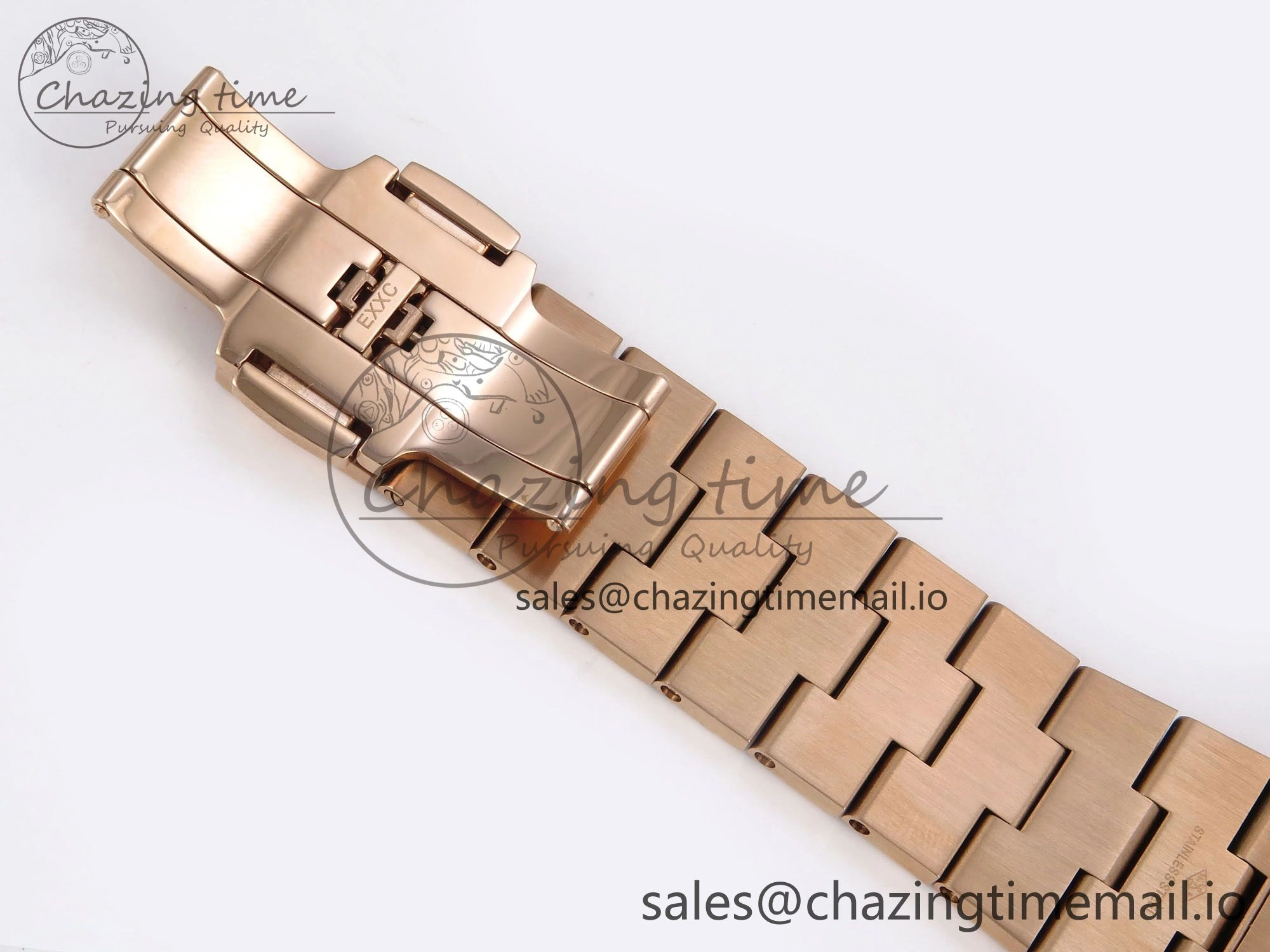 Overseas 4520V RG 8F Best Edition Green Dial On RG Bracelet A7750 Modified to A5200
