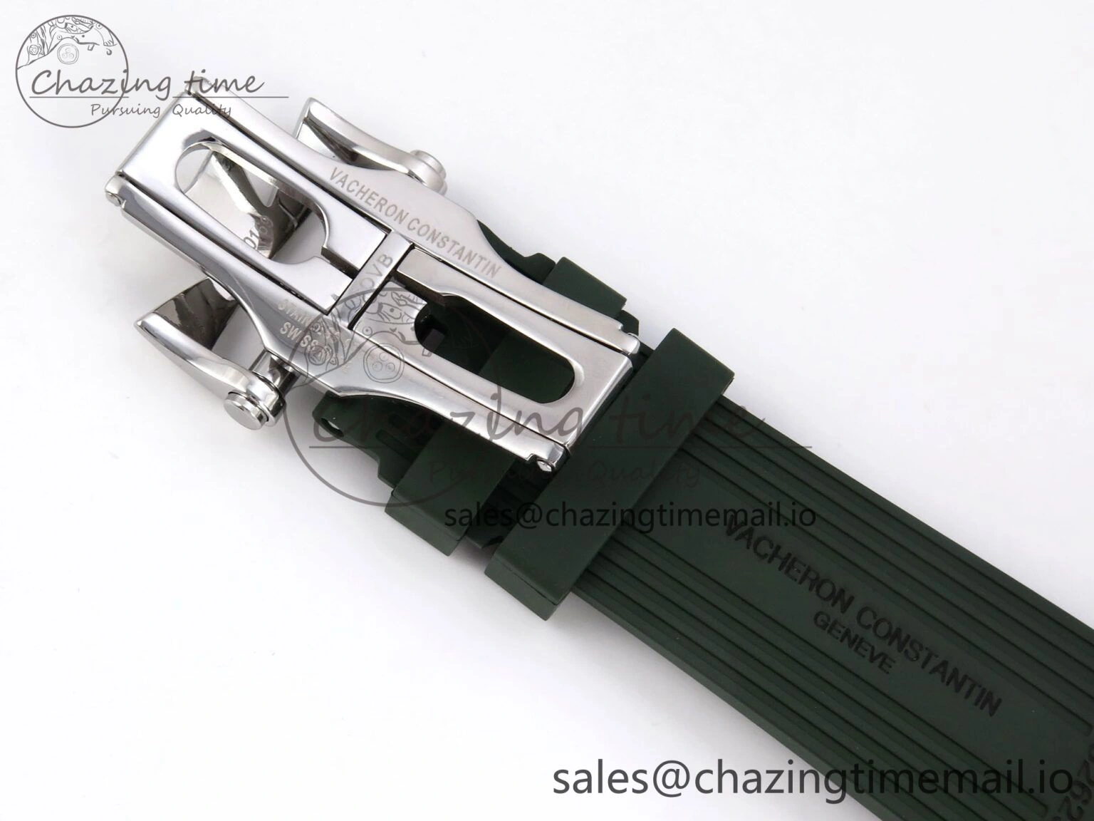 Overseas 4520V SS 8F Best Edition Green Dial On Green Rubber Strap A5100