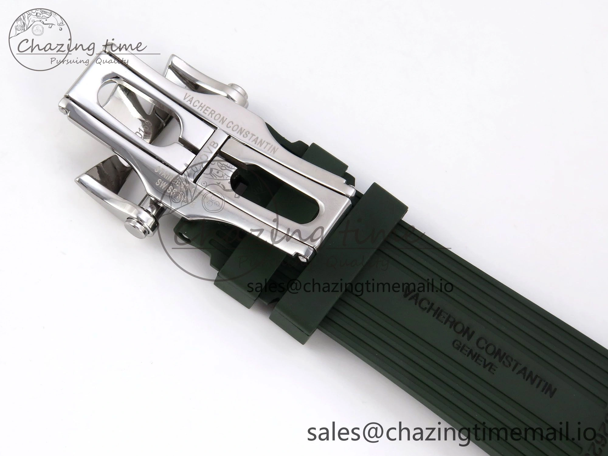 Overseas 4520V SS 8F Best Edition Green Dial On Green Rubber Strap A5100