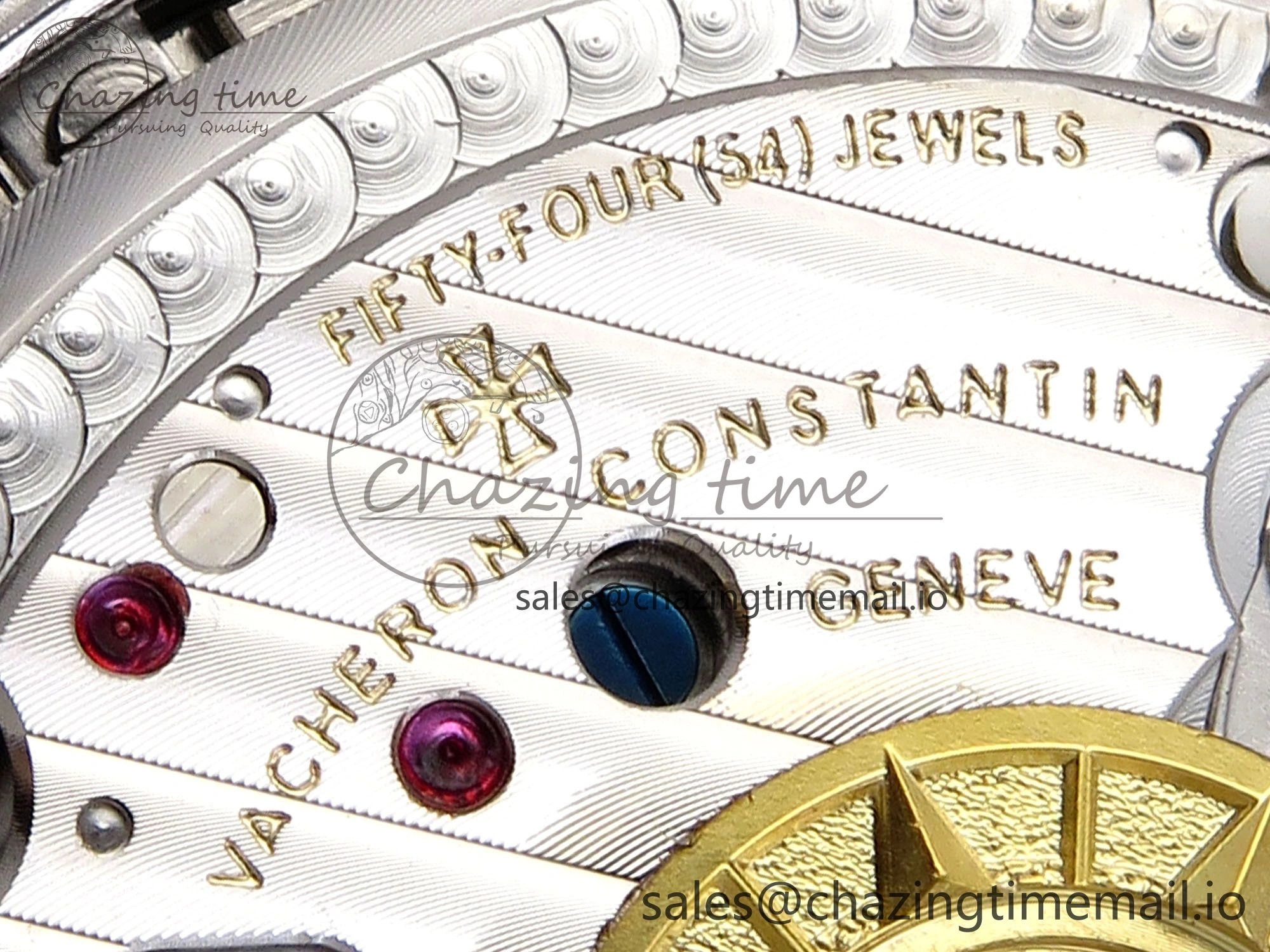 Overseas 4520V SS 8F Best Edition Green Dial On Green Rubber Strap A7750 Modified to A5200