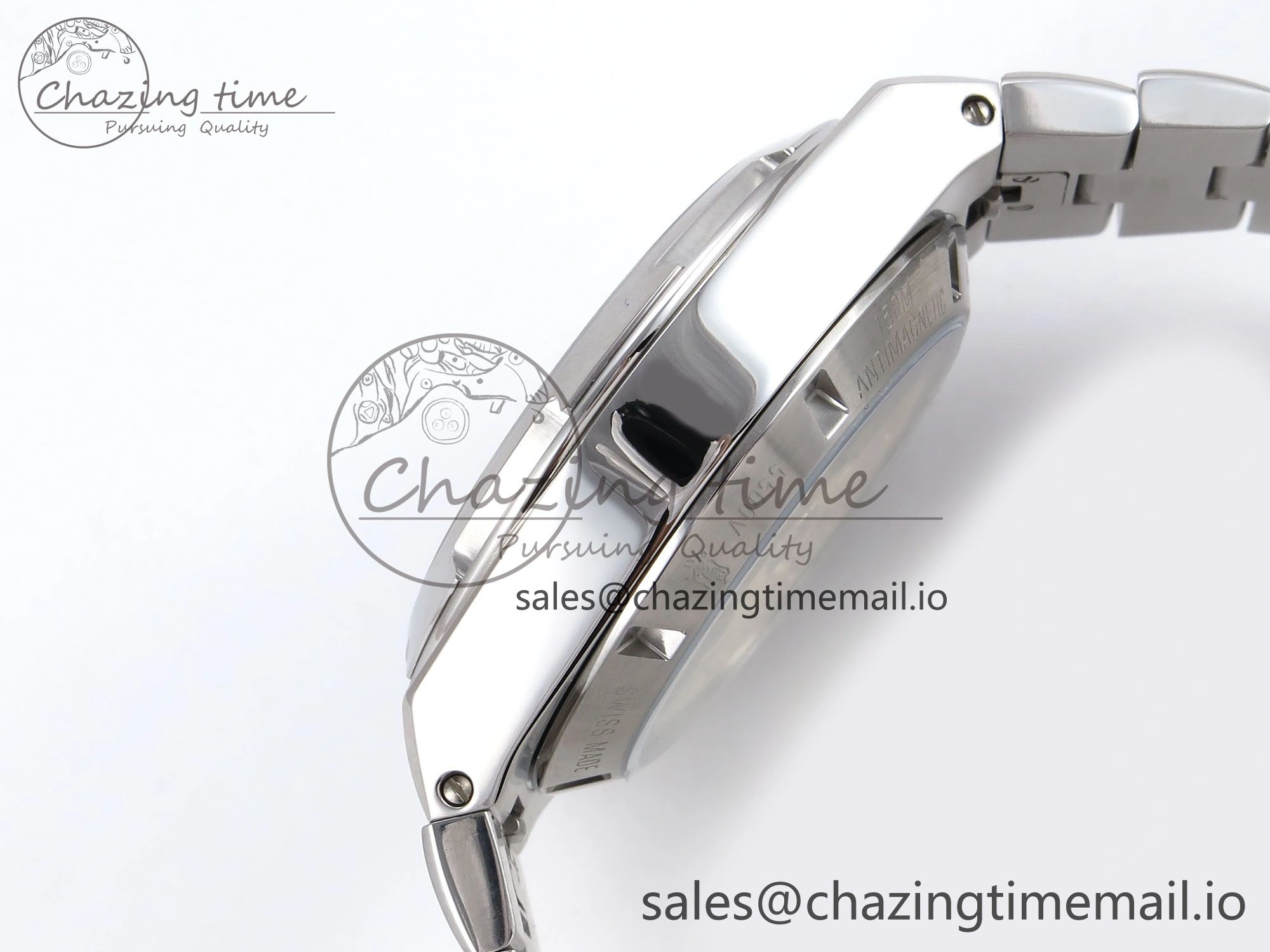 Overseas 4520V SS 8F Best Edition Green Dial On SS Bracelet A7750 Modified to A5200