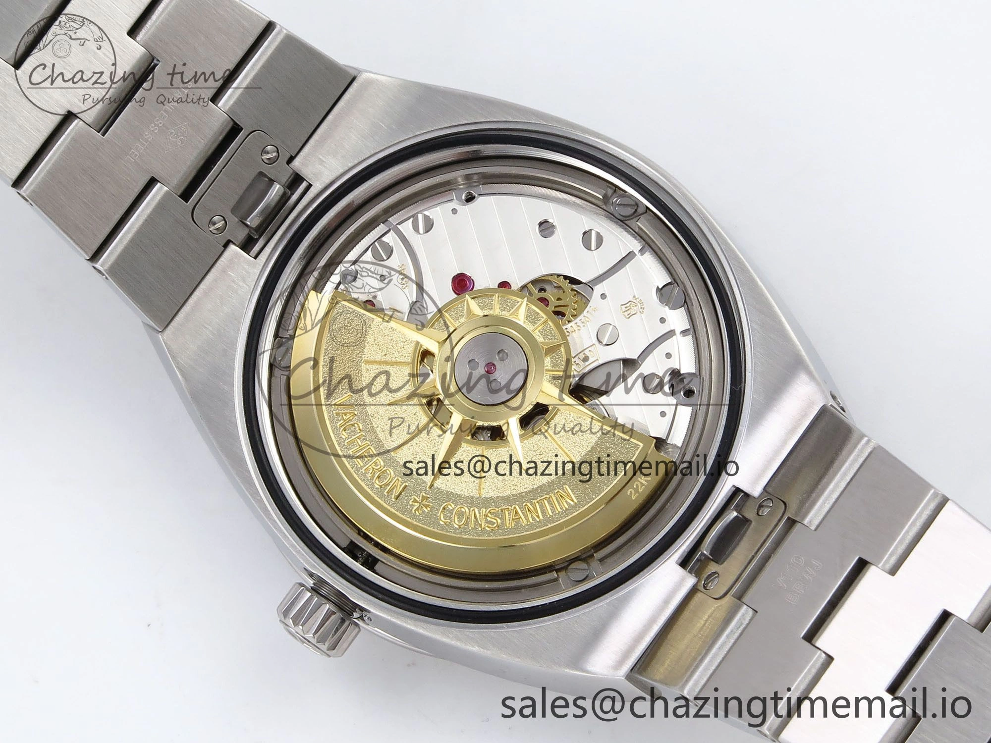 Overseas 4520V SS 8F Best Edition Green Dial on SS Bracelet A5100