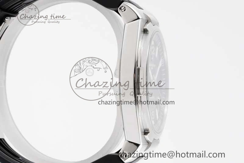 Overseas 47040 SS PPF 1:1 Best Edition Black Textured Dial on Black Rubber Strap A1226