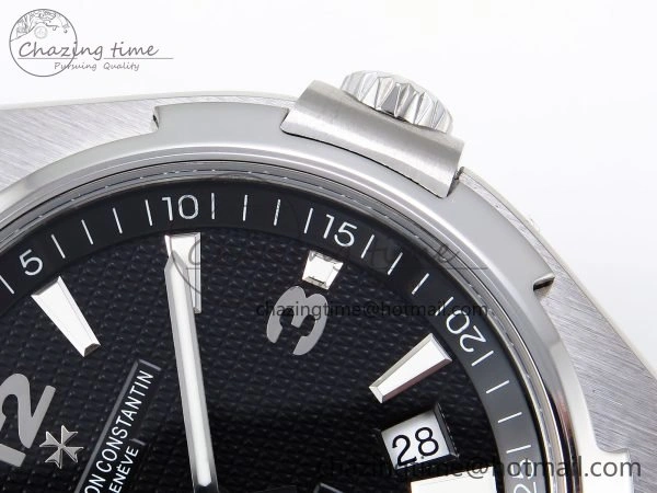 Overseas 47040 SS PPF 1:1 Best Edition Black Textured Dial on SS Bracelet A1226