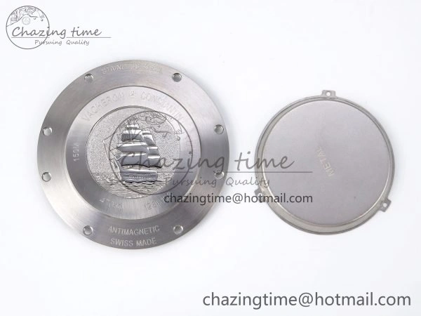 Overseas 47040 SS PPF 1:1 Best Edition Black Textured Dial on SS Bracelet A1226