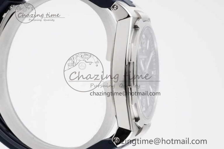 Overseas 47040 SS PPF 1:1 Best Edition Blue Textured Dial on Blue Rubber Strap A1226