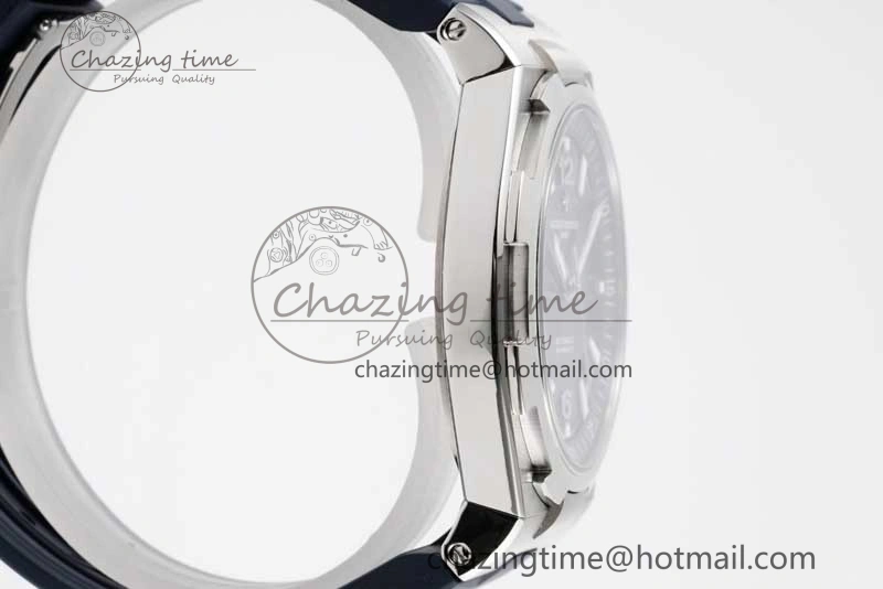 Overseas 47040 SS PPF 1:1 Best Edition Blue Textured Dial on Blue Rubber Strap A1226
