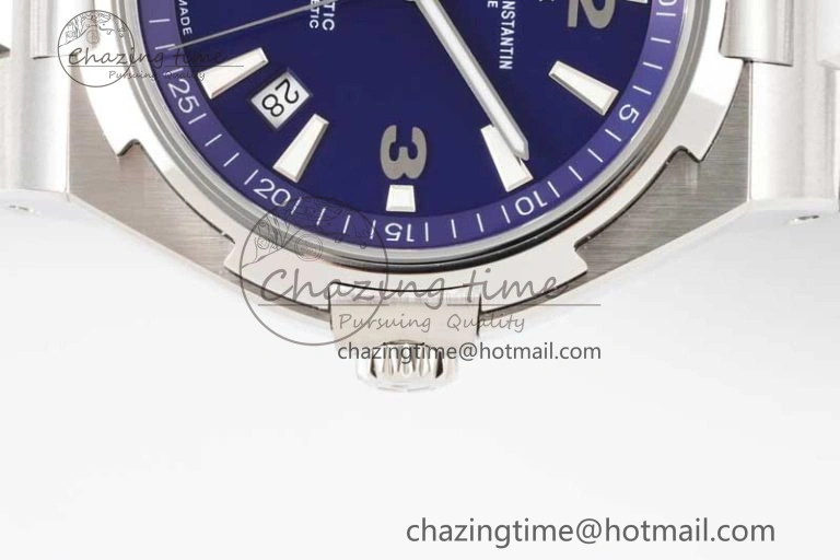 Overseas 47040 SS PPF 1:1 Best Edition Blue Textured Dial on SS Bracelet A1226