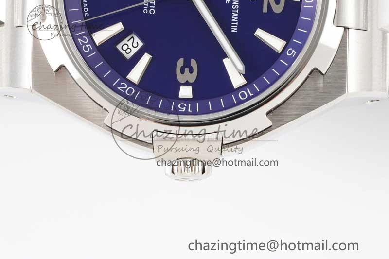 Overseas 47040 SS PPF 1:1 Best Edition Blue Textured Dial on SS Bracelet A1226