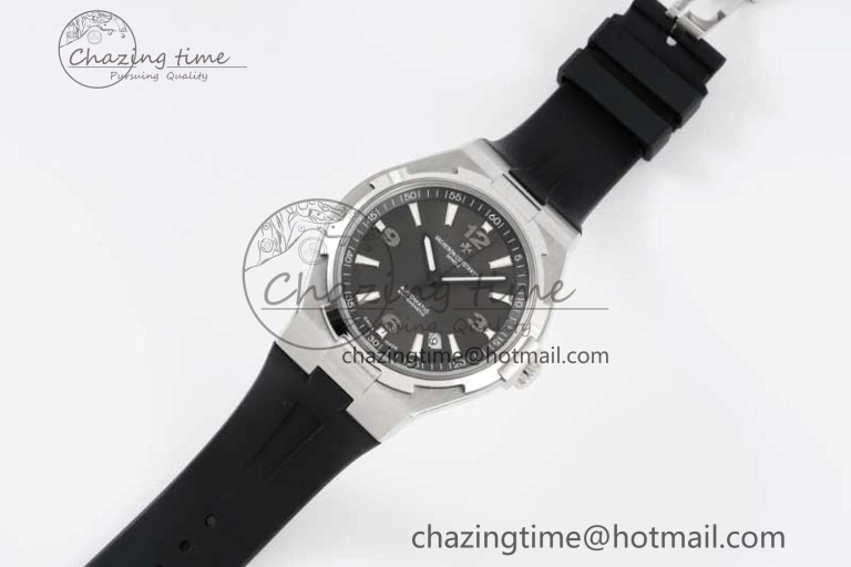 Overseas 47040 SS PPF 1:1 Best Edition Gray Textured Dial on Black Rubber Strap A1226