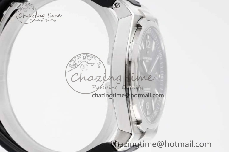 Overseas 47040 SS PPF 1:1 Best Edition Gray Textured Dial on Black Rubber Strap A1226