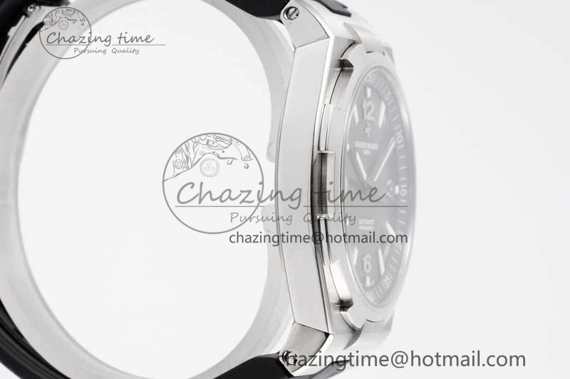 Overseas 47040 SS PPF 1:1 Best Edition Gray Textured Dial on Black Rubber Strap A1226