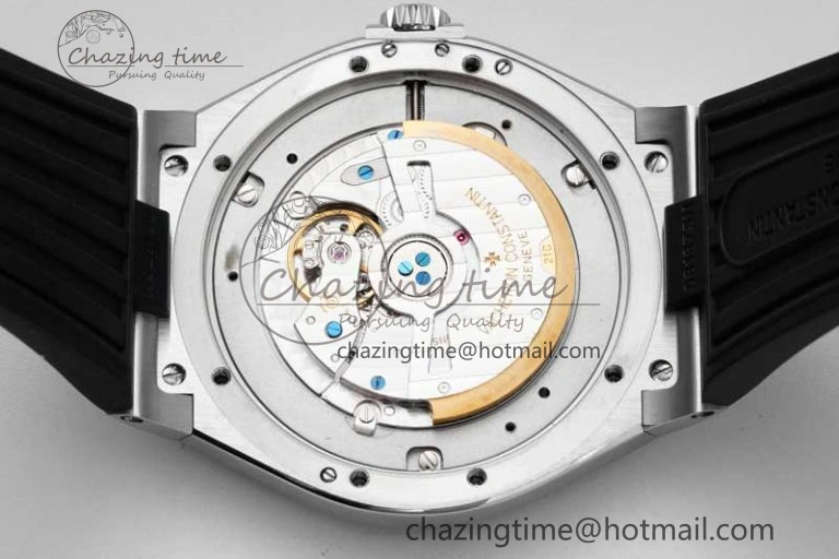 Overseas 47040 SS PPF 1:1 Best Edition Gray Textured Dial on Black Rubber Strap A1226