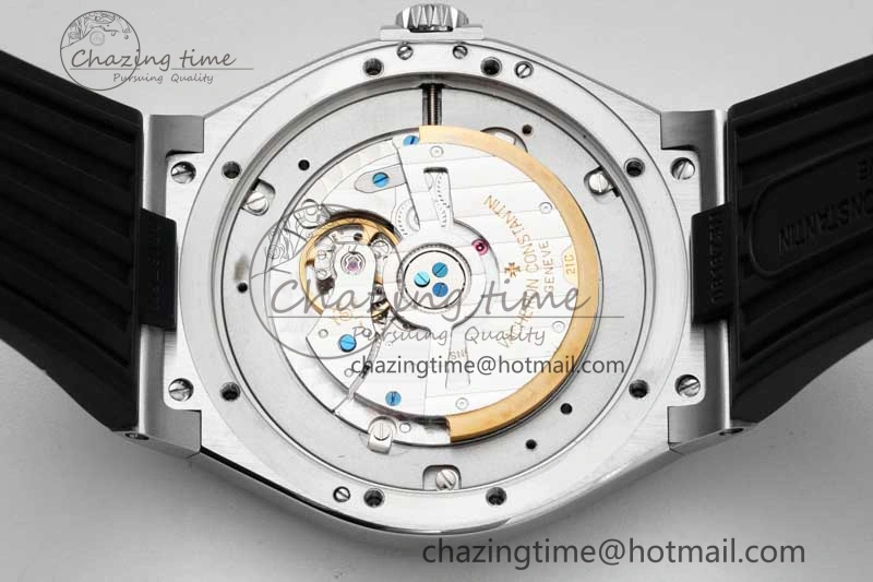 Overseas 47040 SS PPF 1:1 Best Edition Gray Textured Dial on Black Rubber Strap A1226
