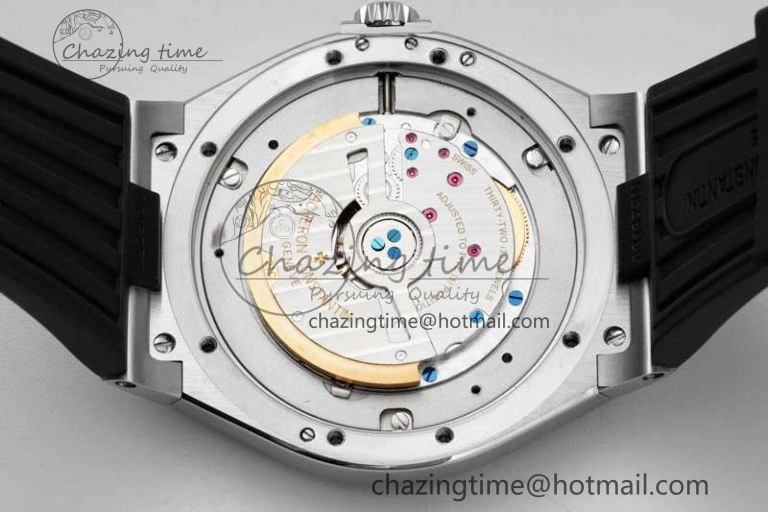 Overseas 47040 SS PPF 1:1 Best Edition Gray Textured Dial on Black Rubber Strap A1226