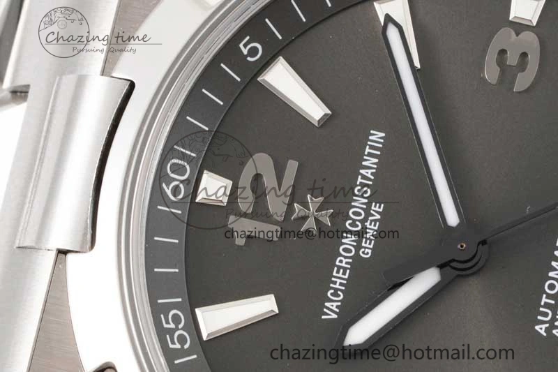 Overseas 47040 SS PPF 1:1 Best Edition Gray Textured Dial on SS Bracelet A1226